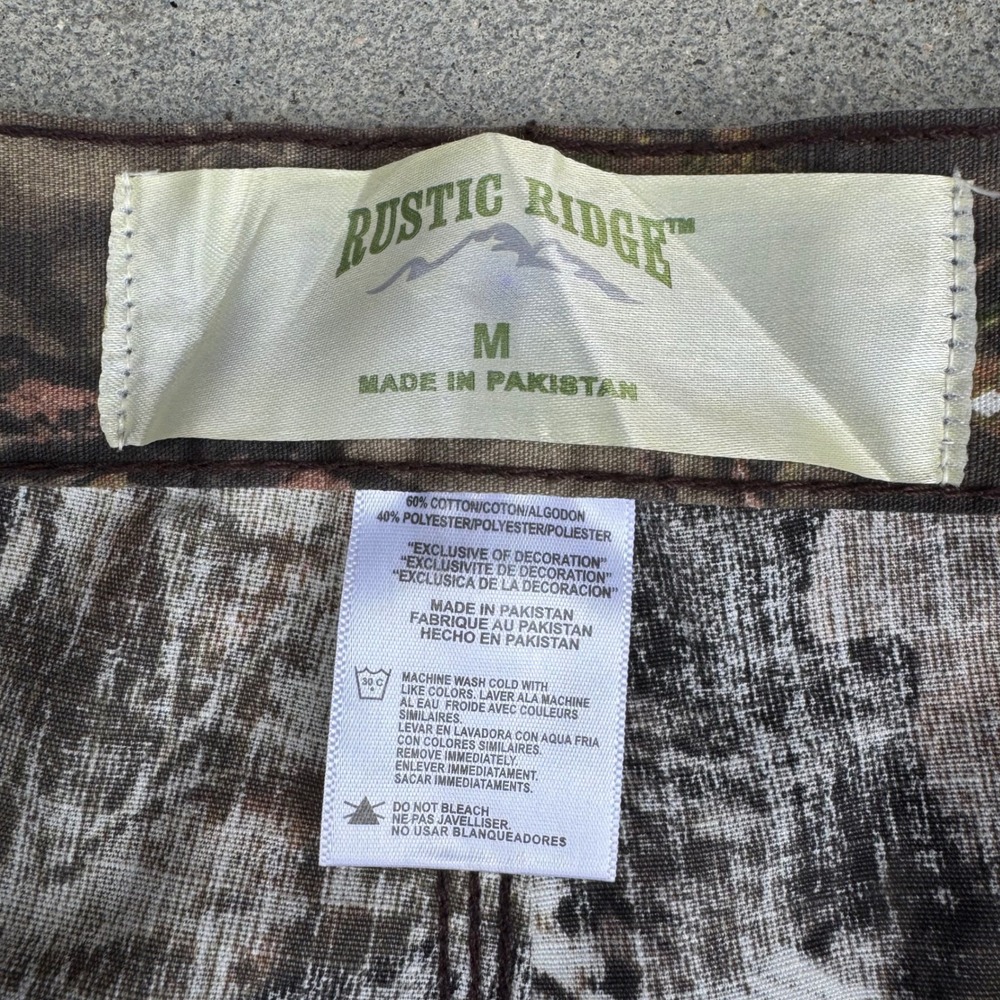 Rustic Ridge Mens Mossy Oak Camo Cargo Pants Ripstop Hunting Tactical Size M - Picture 10 of 10